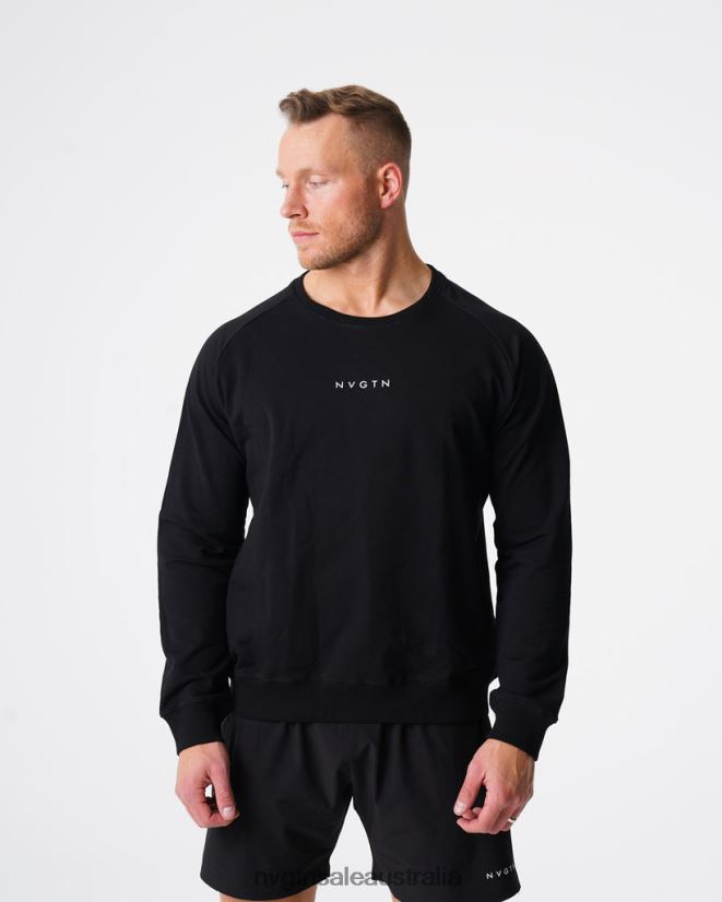 Crew Neck Sweatshirt 24JF4Z790 Black Tops NVGTN Men