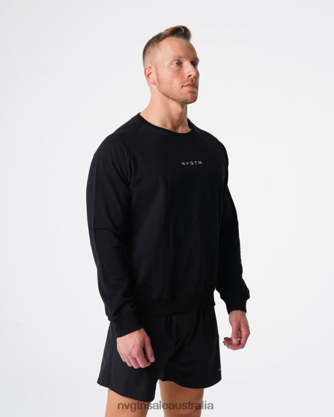 Crew Neck Sweatshirt 24JF4Z790 Black Tops NVGTN Men