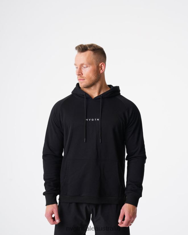 Lounge Hoodie 24JF4Z784 Black Tops NVGTN Men