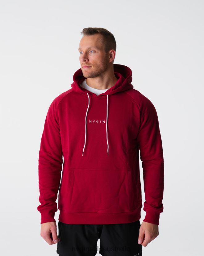 Lounge Hoodie 24JF4Z787 Crimson Tops NVGTN Men