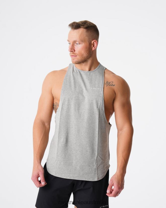 Pulse Edge Tank 24JF4Z774 Grey Tops NVGTN Men