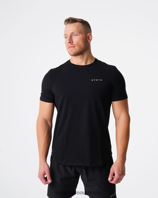 Pulse Fitted Tee 24JF4Z767 Black Tops NVGTN Men