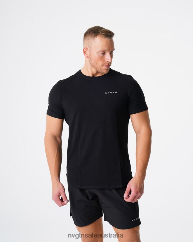 Pulse Fitted Tee 24JF4Z767 Black Tops NVGTN Men