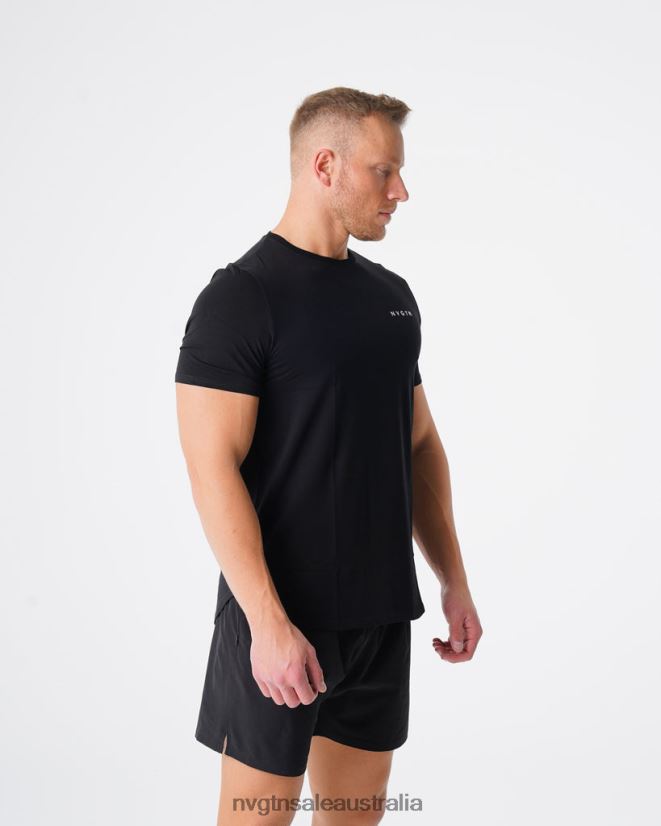 Pulse Fitted Tee 24JF4Z767 Black Tops NVGTN Men
