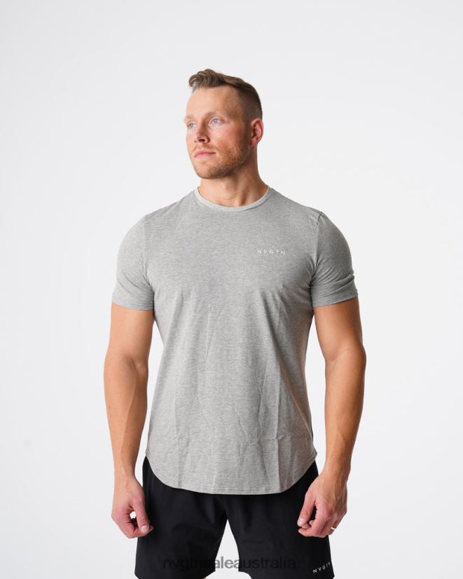Pulse Fitted Tee 24JF4Z769 Grey Tops NVGTN Men