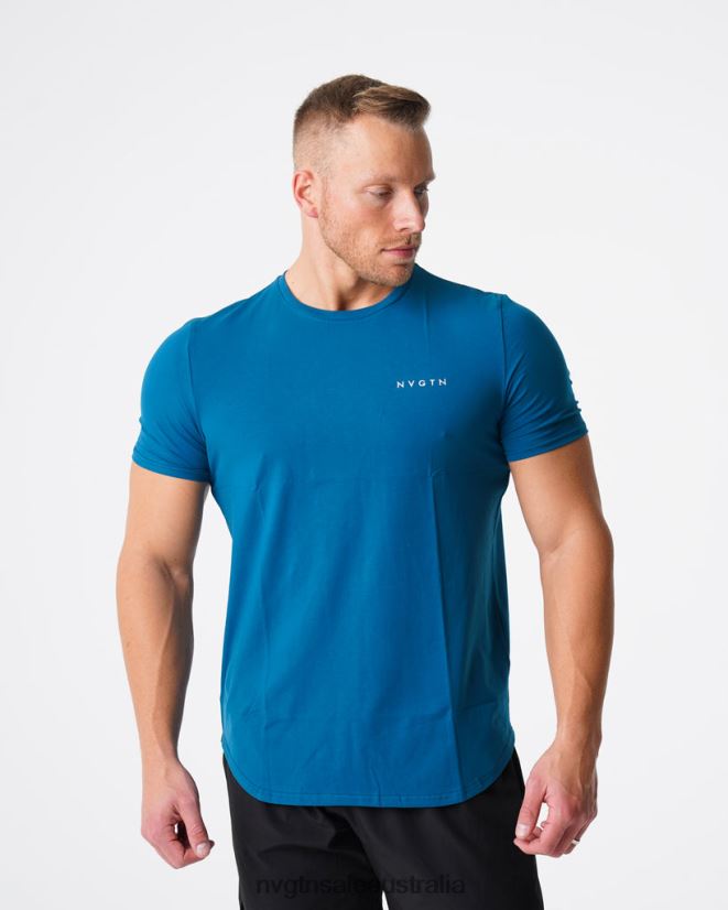 Pulse Fitted Tee 24JF4Z799 French Blue Tops NVGTN Men