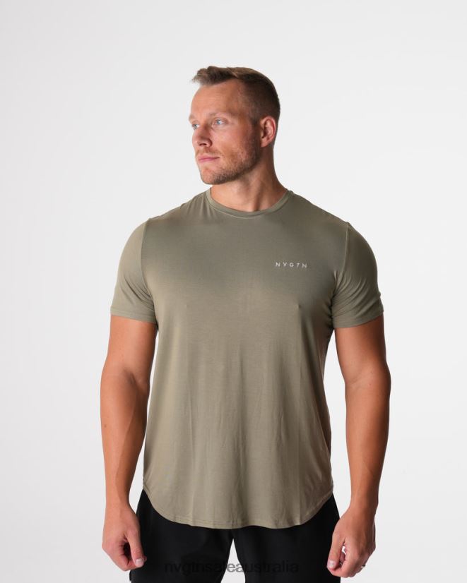 Tech Fitted Tee 24JF4Z761 Sage Green Tops NVGTN Men