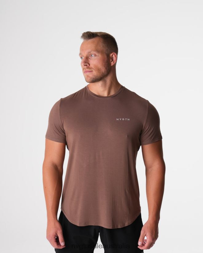 Tech Fitted Tee 24JF4Z762 Mocha Tops NVGTN Men