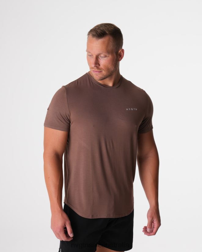 Tech Fitted Tee 24JF4Z762 Mocha Tops NVGTN Men