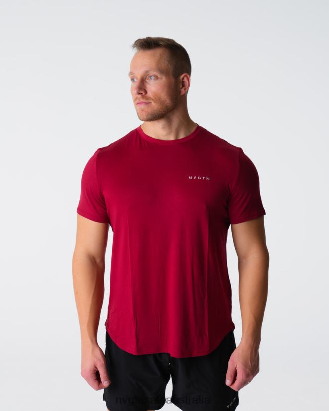 Tech Fitted Tee 24JF4Z764 Crimson Tops NVGTN Men