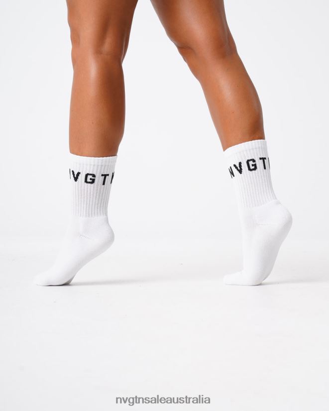 Crew Socks 24JF4Z714 White Fitness NVGTN Women