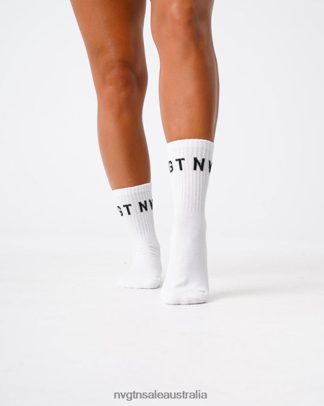 Crew Socks 24JF4Z714 White Fitness NVGTN Women