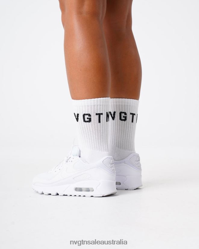 Crew Socks 24JF4Z714 White Fitness NVGTN Women