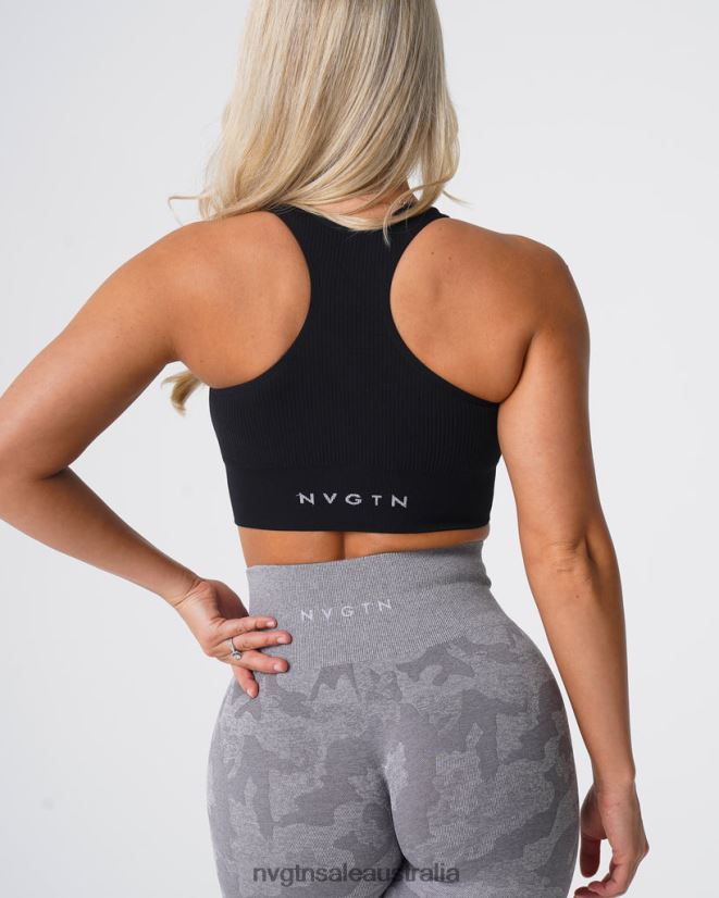 Cinched Seamless Bra 24JF4Z154 Black Fitness NVGTN Women