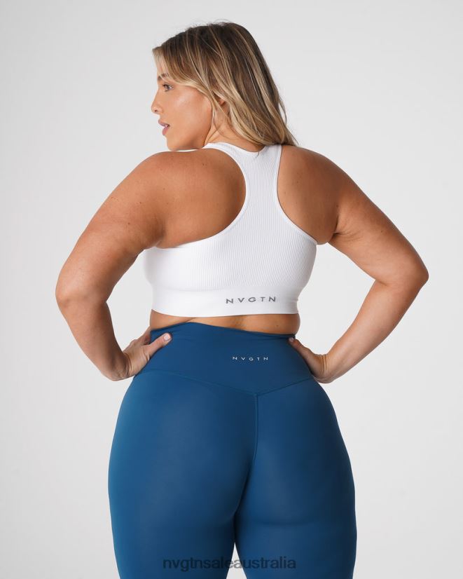 Cinched Seamless Bra 24JF4Z155 White Fitness NVGTN Women