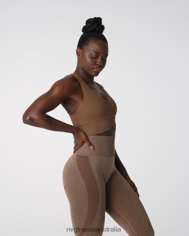 Cinched Seamless Bra 24JF4Z156 Mocha Fitness NVGTN Women