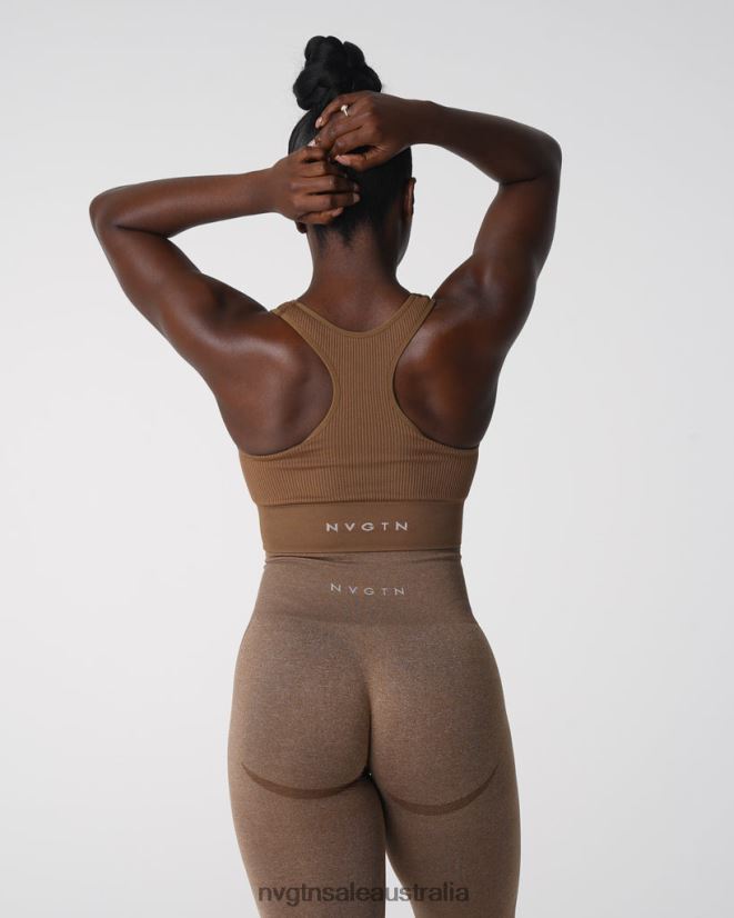 Cinched Seamless Bra 24JF4Z156 Mocha Fitness NVGTN Women