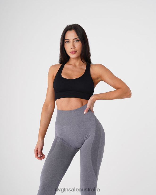 Galaxy Ribbed Seamless Bra 24JF4Z158 Black Fitness NVGTN Women