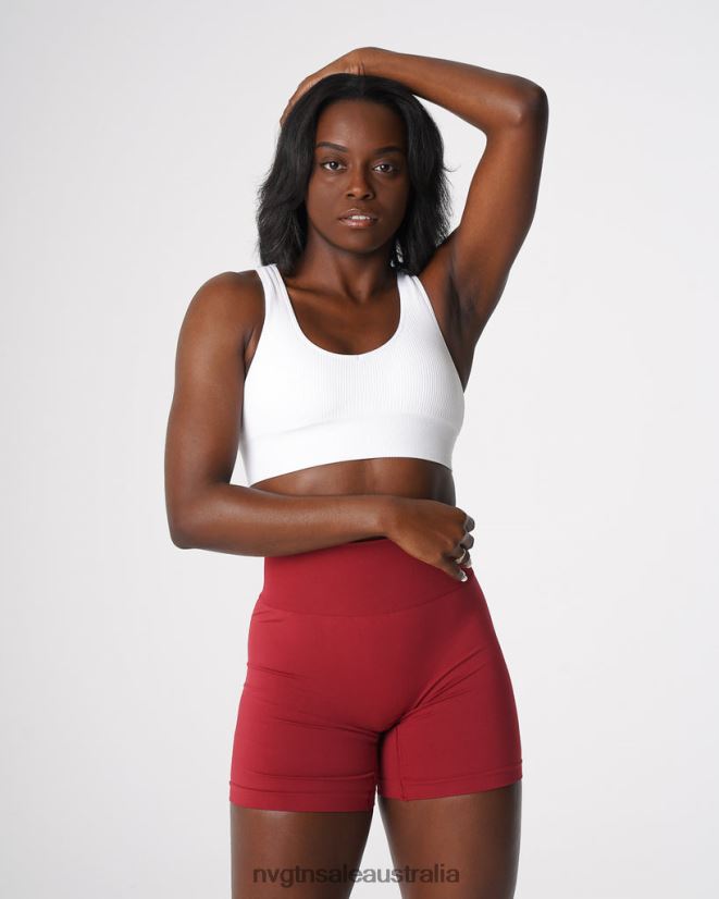 Galaxy Ribbed Seamless Bra 24JF4Z159 White Fitness NVGTN Women