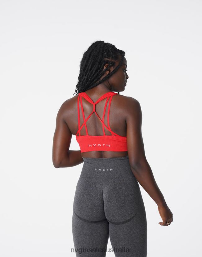 Galaxy Ribbed Seamless Bra 24JF4Z167 Scarlet Fitness NVGTN Women