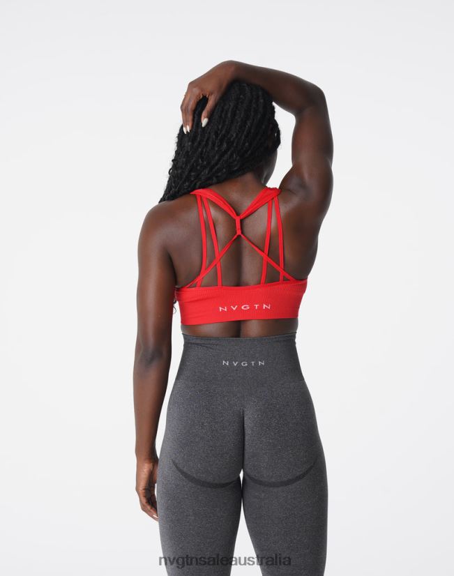 Galaxy Ribbed Seamless Bra 24JF4Z167 Scarlet Fitness NVGTN Women