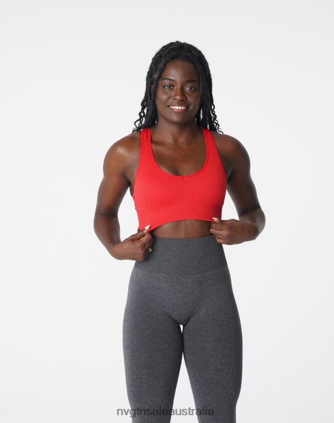 Galaxy Ribbed Seamless Bra 24JF4Z167 Scarlet Fitness NVGTN Women