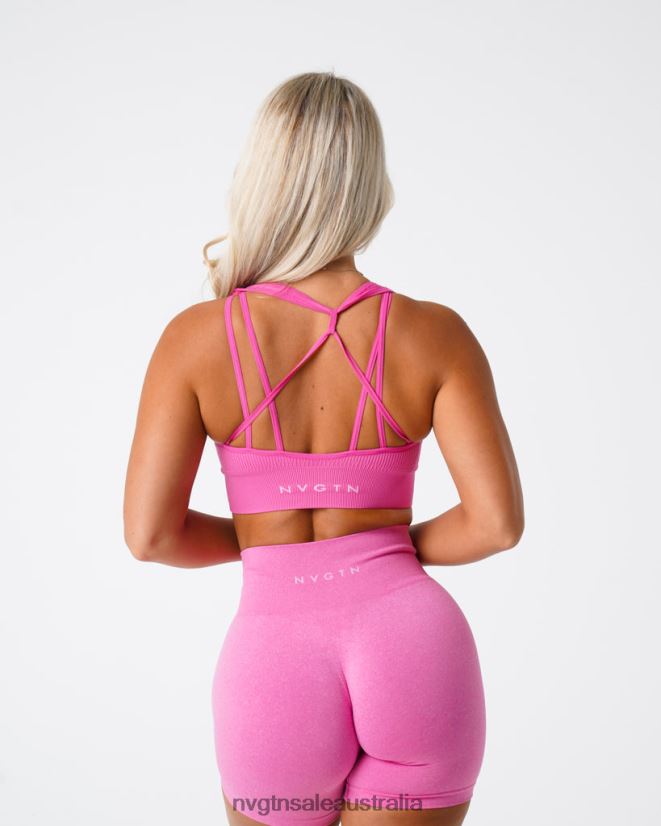 Galaxy Ribbed Seamless Bra 24JF4Z62 Bubble Gum Pink Fitness NVGTN Women