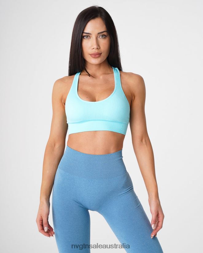 Galaxy Ribbed Seamless Bra 24JF4Z67 Aqua Fitness NVGTN Women