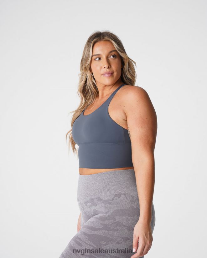 Matrix Bra Top 24JF4Z229 Stone Grey Fitness NVGTN Women