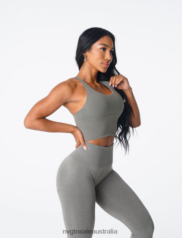Matrix Bra Top 24JF4Z83 Khaki Green Fitness NVGTN Women