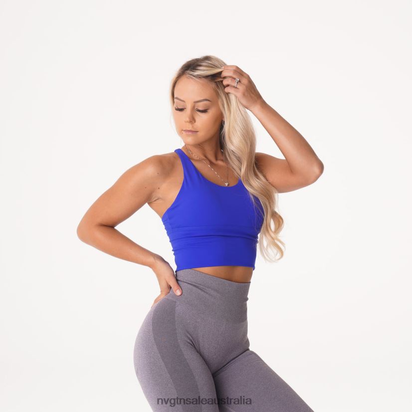 Matrix Bra Top 24JF4Z87 Sapphire Blue Fitness NVGTN Women