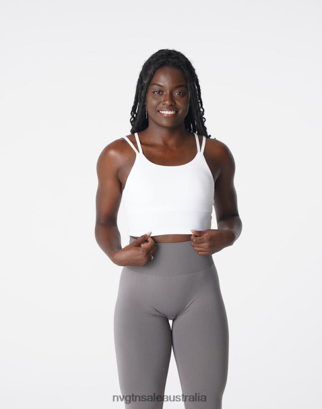 Poise Bra Top 24JF4Z106 White Fitness NVGTN Women
