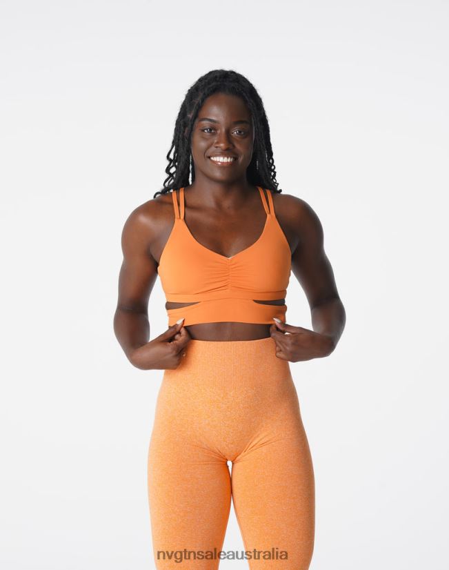 Revolve Bra 24JF4Z194 Burnt Orange Fitness NVGTN Women