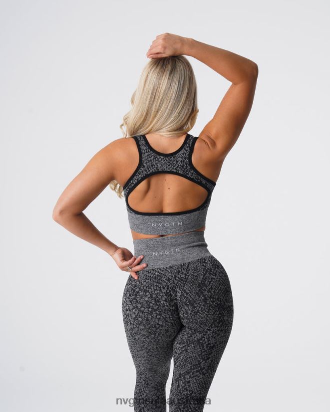 Snakeskin Eclipse Seamless Bra 24JF4Z215 Black Speckled Fitness NVGTN Women