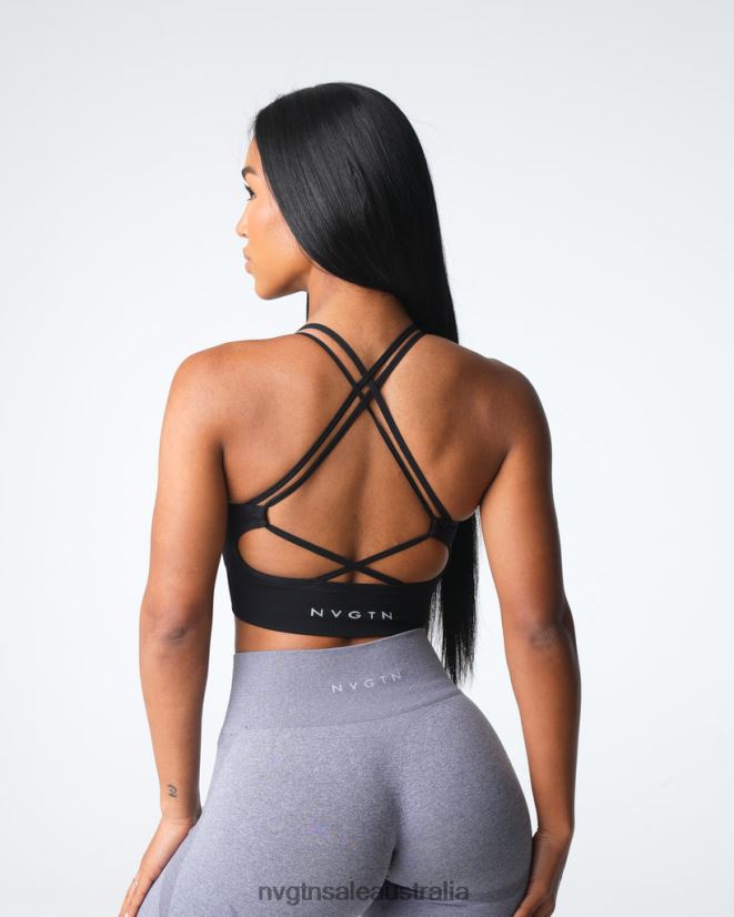 Virtue Seamless Bra 24JF4Z9 Black Fitness NVGTN Women