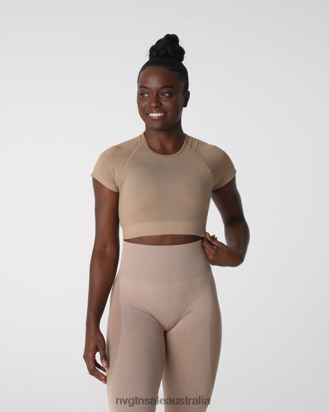 Vortex Seamless Bra Top 24JF4Z149 Beige Fitness NVGTN Women