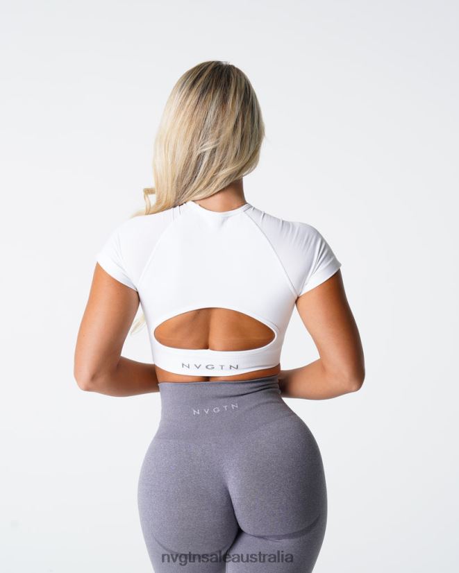 Vortex Seamless Bra Top 24JF4Z72 White Fitness NVGTN Women
