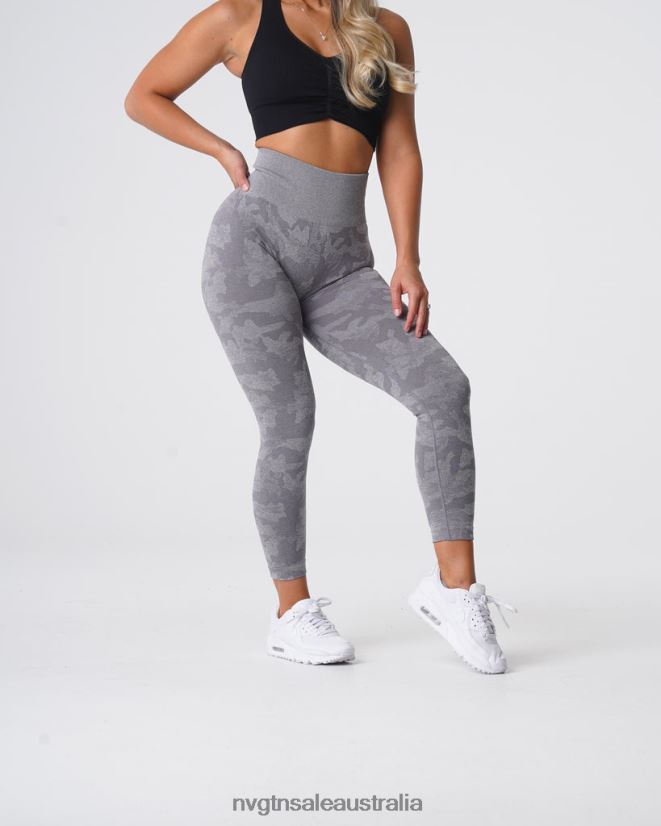 Camo Seamless Leggings 24JF4Z657 Grey Fitness NVGTN Women