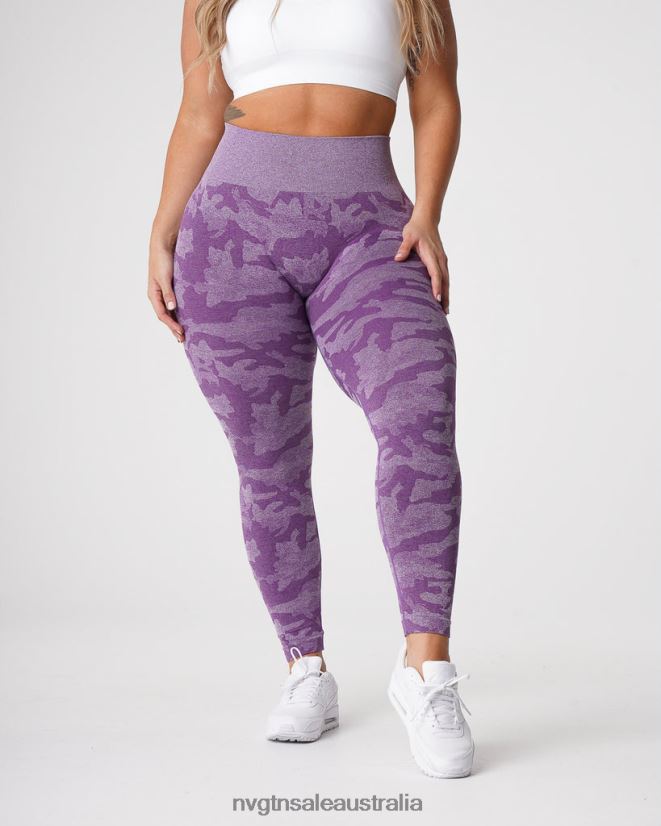 Camo Seamless Leggings 24JF4Z658 Violet Fitness NVGTN Women