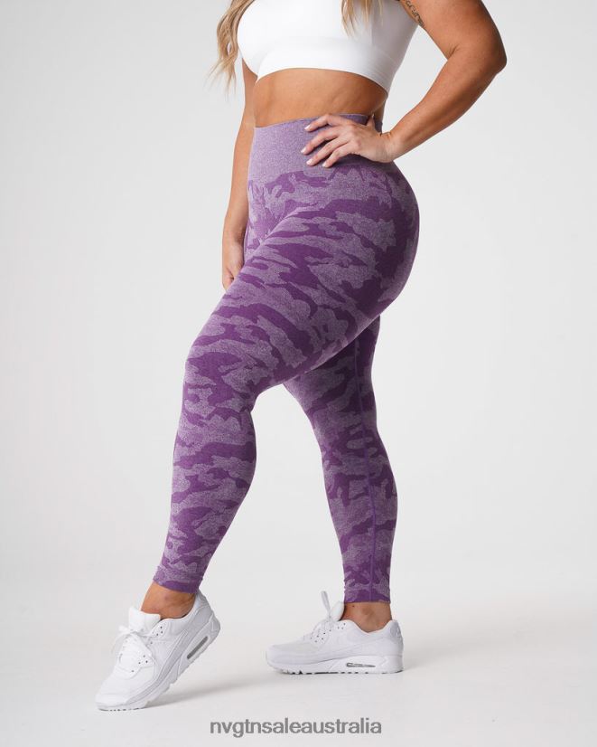 Camo Seamless Leggings 24JF4Z658 Violet Fitness NVGTN Women