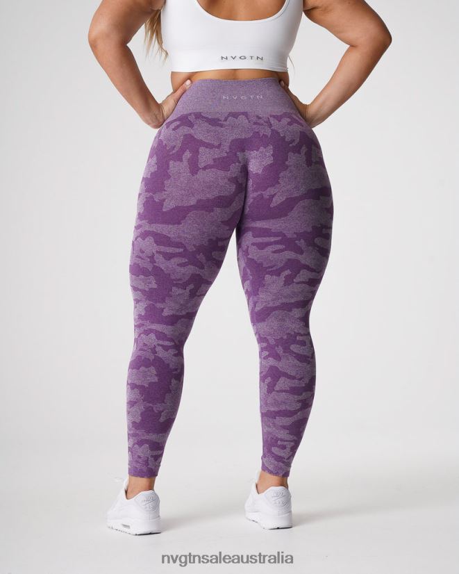 Camo Seamless Leggings 24JF4Z658 Violet Fitness NVGTN Women