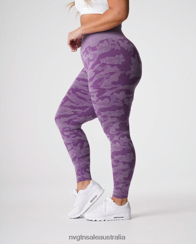Camo Seamless Leggings 24JF4Z658 Violet Fitness NVGTN Women