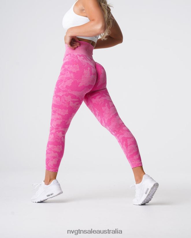 Camo Seamless Leggings 24JF4Z659 Bubble Gum Pink Fitness NVGTN Women