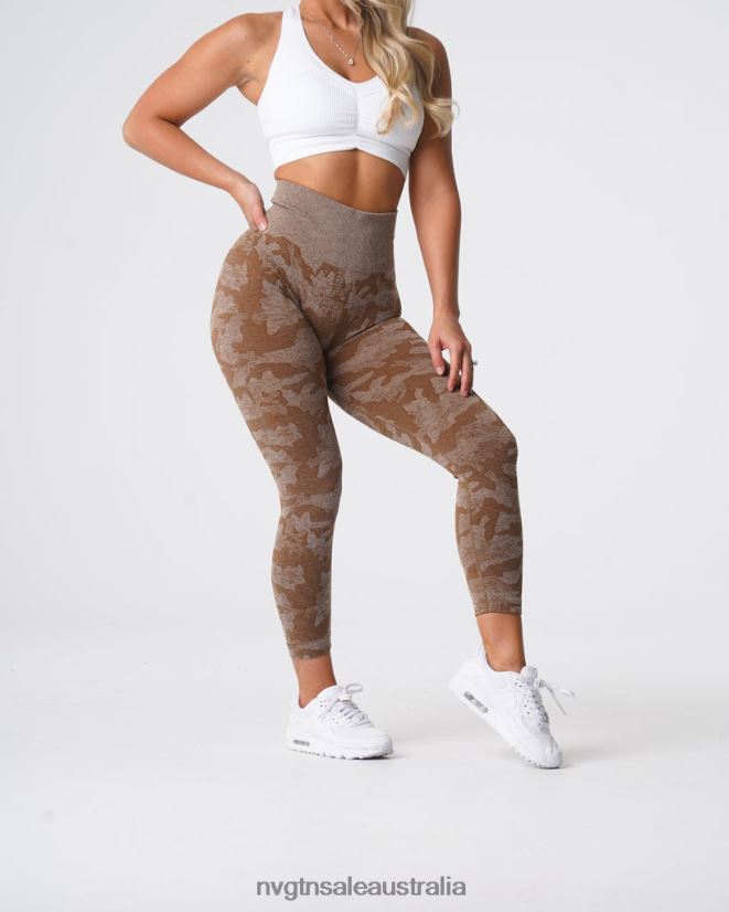 Camo Seamless Leggings 24JF4Z661 Mocha Fitness NVGTN Women
