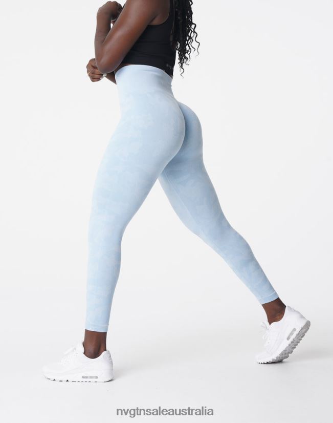 Camo Seamless Leggings 24JF4Z663 Icy Blue Fitness NVGTN Women