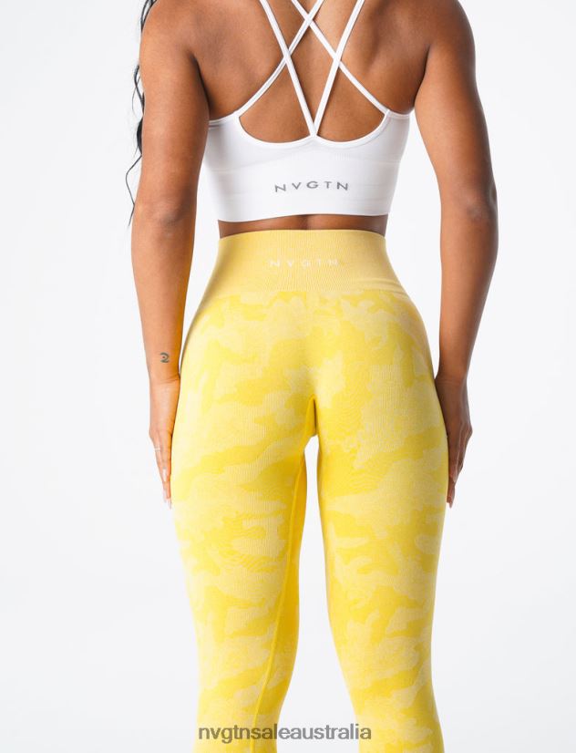 Camo Seamless Leggings 24JF4Z665 Sunshine Yellow Fitness NVGTN Women