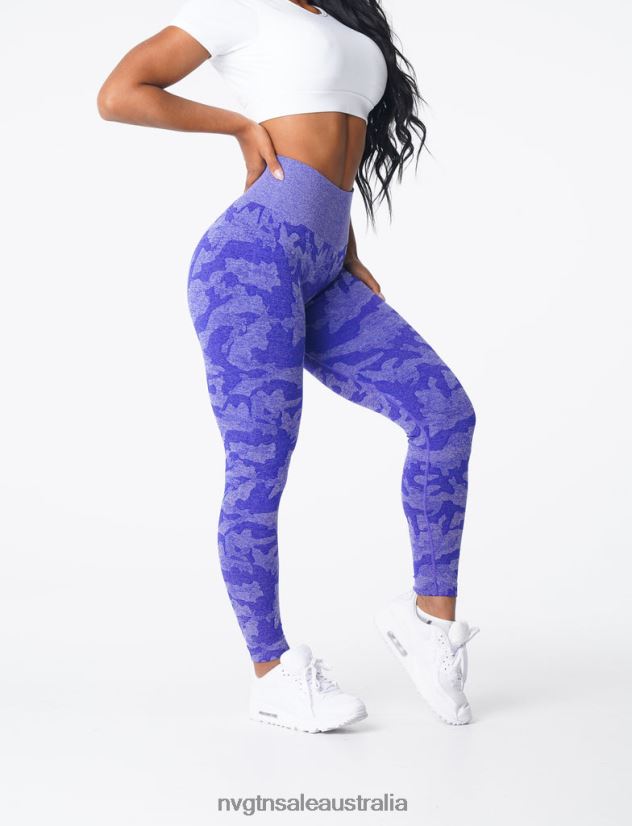 Camo Seamless Leggings 24JF4Z667 Electric Blue Fitness NVGTN Women