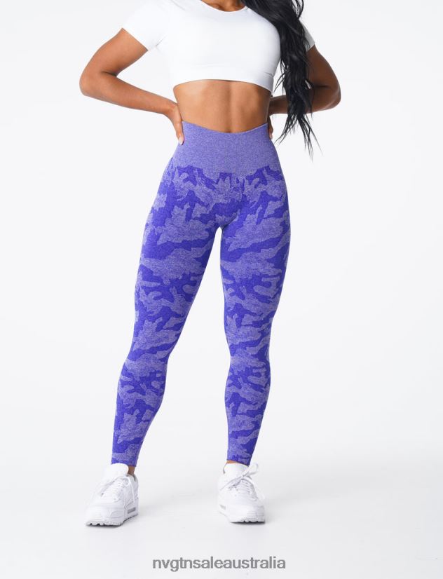 Camo Seamless Leggings 24JF4Z667 Electric Blue Fitness NVGTN Women