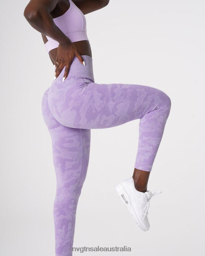 Camo Seamless Leggings 24JF4Z671 Lilac Fitness NVGTN Women