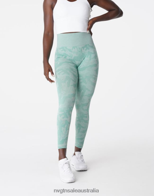 Camo Seamless Leggings 24JF4Z672 Sage Green Fitness NVGTN Women
